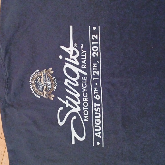 Motorcycle shirt blackhills rally 2012 sleeveless shirt black - Picture 4 of 5